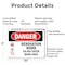 Signmission Renovation Work Do Not Enter Work Area Danger Sign, Aluminum, 10in W x 7in L, 2PK OS-2PACK-DS-A-710-L-1752 - alternate 6